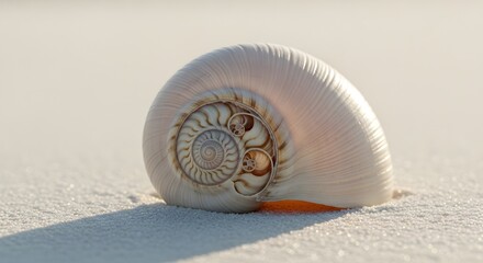 snail shell on the sand