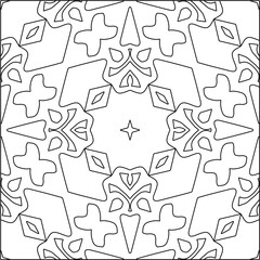 Linear pattern. Digital design.Black and white pattern for web page, textures, card, poster, fabric, textile. Linear Wallpaper Image.
Repeating ornament.