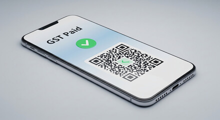 Fototapeta premium QR code payment mobile scan