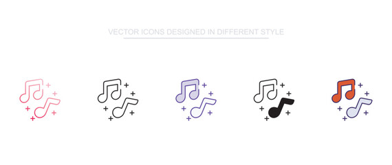Music icon design with white background stock illustration