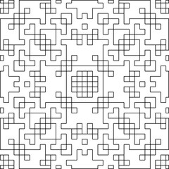 Linear pattern. Digital design.Black and white pattern for web page, textures, card, poster, fabric, textile. Linear Wallpaper Image.
Repeating ornament.