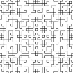 Linear pattern. Digital design.Black and white pattern for web page, textures, card, poster, fabric, textile. Linear Wallpaper Image.
Repeating ornament.