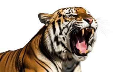 Obraz premium Tiger open mouth portrait