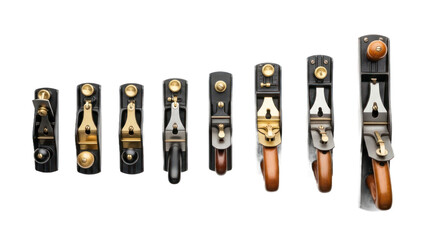 Vintage wood plane tools collection