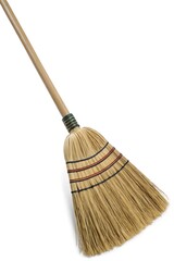 broom isolated on white