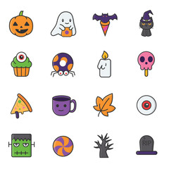 Halloween Cute Icon Set