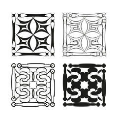 Abstract geometric shapes. Monochrome modern pattern. Creative vector illustration. Abstract artistic design. EPS 10.
