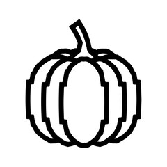 Pumpkin outline with transparent background