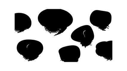 Speech bubbles collection with transparent background