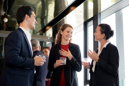 Group team business people meeting and celebrating for success in modern office, collaboration and event of teamwork in modern office, communication and networking with marketing.