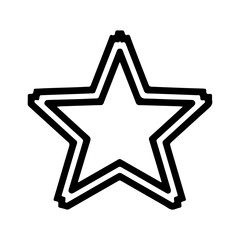 Star outline with transparent background