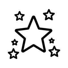 Obraz premium Star icon with transparent background
