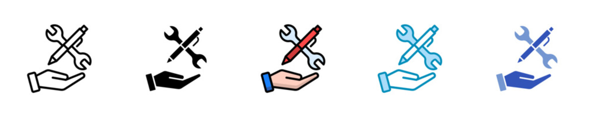 Coaching Tools  Icon Set Multiple Style Collection