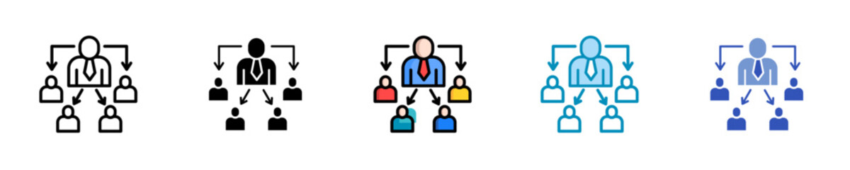 Leadership Coaching  Icon Set Multiple Style Collection