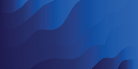 Fototapeta premium Blue gradient wave background
