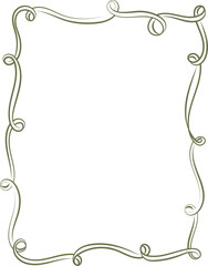 Elegant Swirling Border Frame