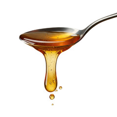 honey dripping from spoon