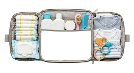Baby Travel Diaper Changing Bag Isolated PNG