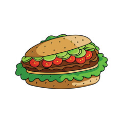 Delicious tostadas layered with beans meat lettuce and toppings for a vibrant food advertisement