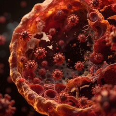 바이러스감염세포현미경사진