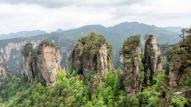 Dramatic view of the iconic Five Finger Peak landscape