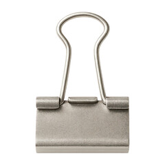 Obraz na płótnie Canvas PNG Minimalist metal binder clip