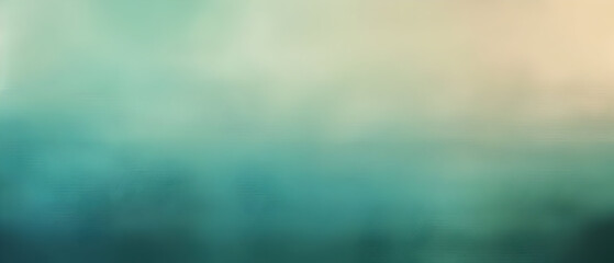 Watercolor background beige to teal gradient color