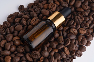 Cosmetic serum with caffeine and coffee essence