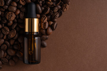 Cosmetic serum with caffeine and coffee extract