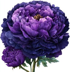 Vibrant, deep purple peony bouquet