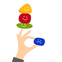 Concept of harmony and balance icon. Zen stones vector illustration design