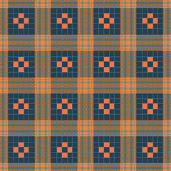 Fototapeta premium A collection of plaid fabric patterns featuring bold checks, intersecting stripes, and balanced color contrasts, creating versatile and stylish textile designs for fashion and décor.