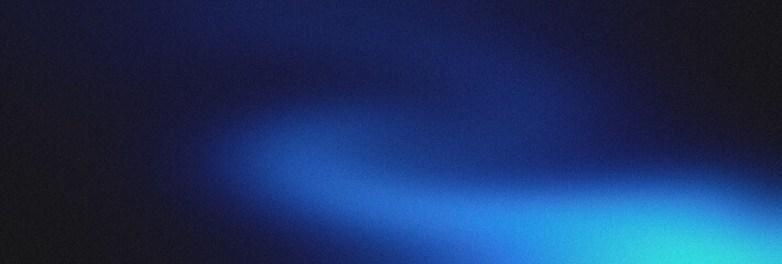 Retro Futuristic Grainy Gradient Background Blue Teal Noise Texture Web Banner Poster