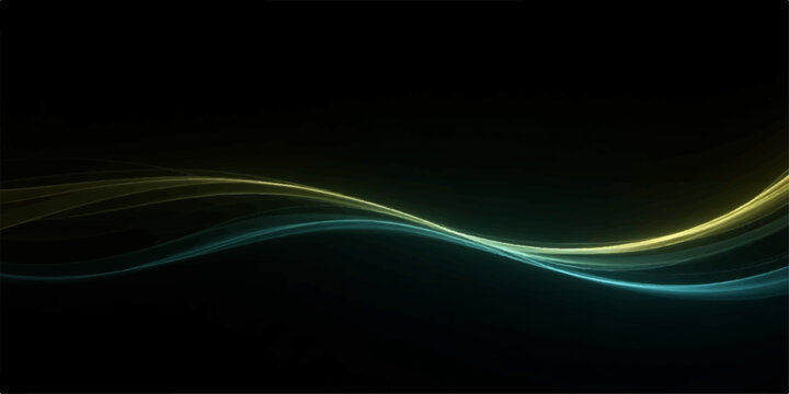 Futuristic blue waves flow with energy and light, creating a stunning abstract background