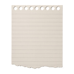 PNG Torn notebook paper with holes.