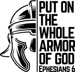 Armor of God SVG, Put on The whole Armor of God Svg