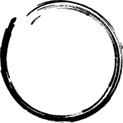 Hand drawn circle PNG on transparent background. Sketch round frame illustration for logo design, highlight covers, abstract doodle element, decorative border, vintage outline, vector clipart