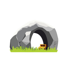 Gold Coins in a Chest Under a Rock