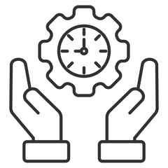 Optimization Outline Icon Element For Design