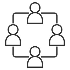 Coordination Outline Icon Element For Design