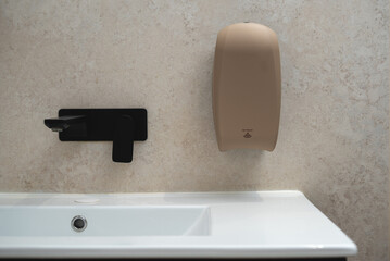 Automatic soap dispenzer sand texture and color