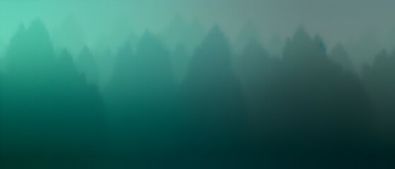 Watercolor background smoke to forest green gradient color