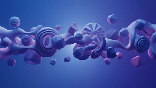 Abstract Fluid Shapes and Spheres in Motion.