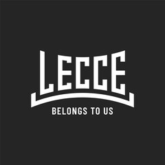 Obraz premium Lecce typography emblem