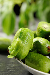 Fresh Mini Kiwi Fruits in Bowl - Healthy Organic Tropical Fruit Snack