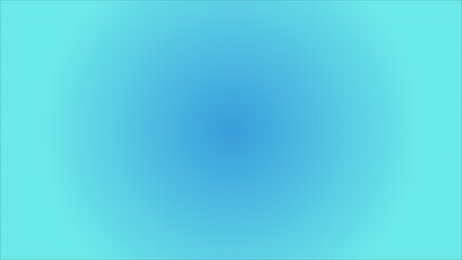 Fototapeta premium Radial Gradient of Cyan and Blue Tones in Smooth Blurred Style Abstract Backdrop