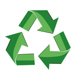 Obraz premium recycle symbol on white background