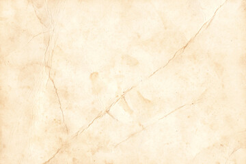 Old Crumpled Paper Texture Background. Wrinkled Vintage Brown parchment rustic paper sheet with space for text. Worn Aged Rustic Page Texture