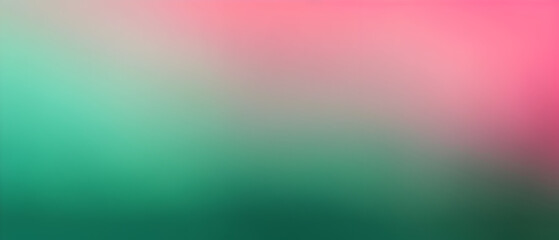 Watercolor background pink to emerald green gradient color