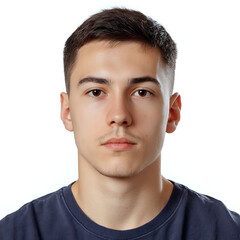 Obraz premium Russian Male Student Visa Photo